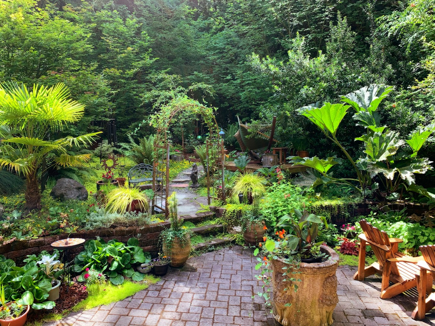 Well-maintained garden grounds